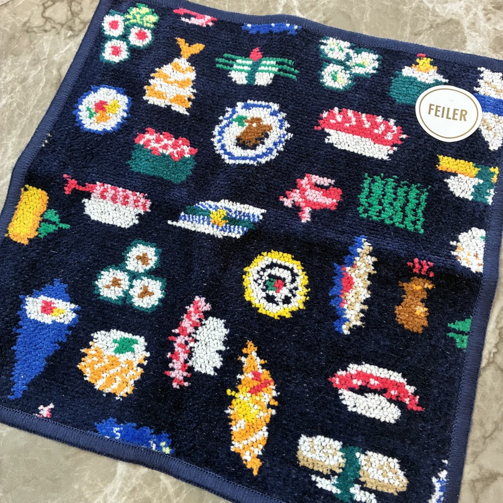 オースシ ハンカチ(ネイビー): LOVERARY BY FEILER（ラブラリー バイ