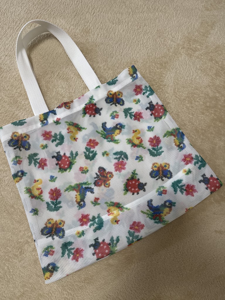 ハイジ メッシュバッグ HEMP-241332(ホワイト): FEILER｜フェイラー