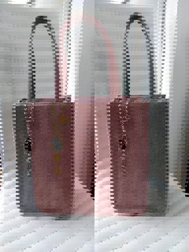 メニーリボンズ バッグ L/MYR-257472(ベージュ): LOVERARY BY FEILER