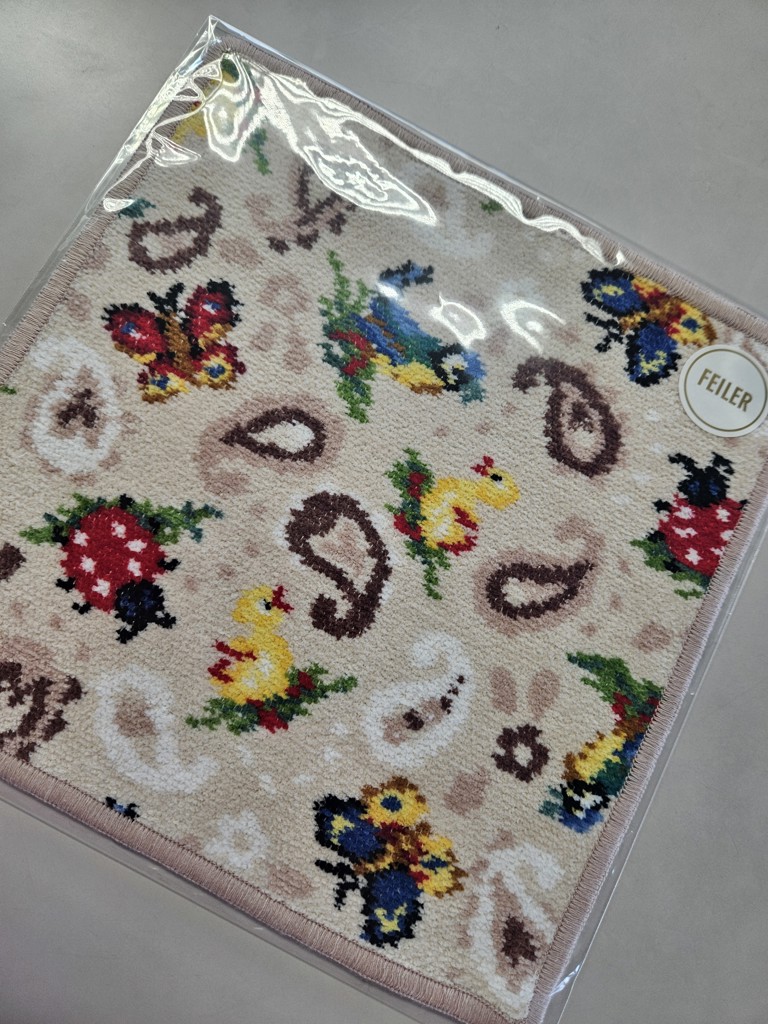 完売品❤️WEB限定✨ハイジペイズリー✨フェイラー❤︎ハンカチ① ハイジペイズリー ハンカチ（WEB限定）(ベージュ×ベージュ