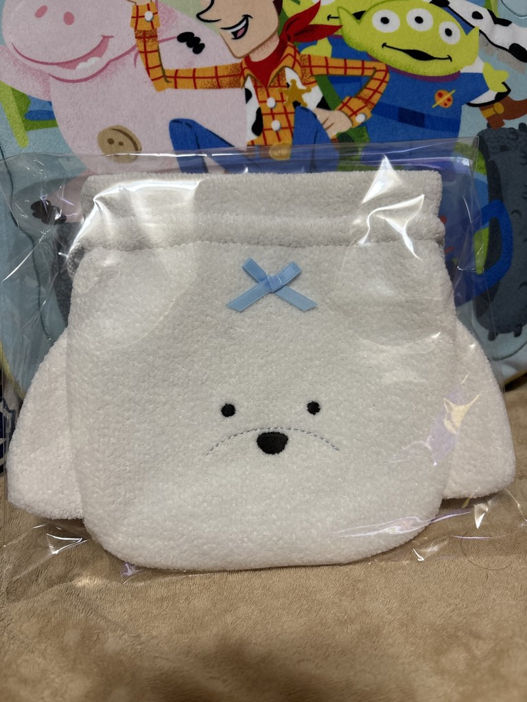 モフモフワンチャン マルチーズ巾着 L/MWC-257368(ホワイト): LOVERARY