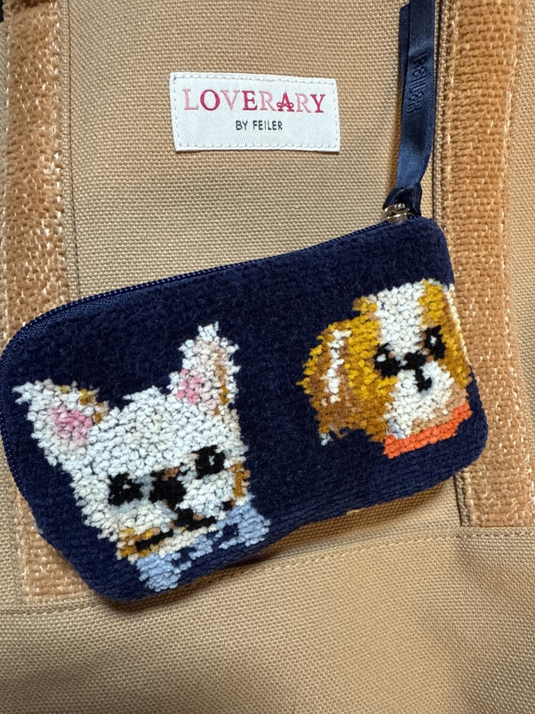 ラブラリードギー ポーチ L/LDG-193103(ネイビー): LOVERARY BY FEILER