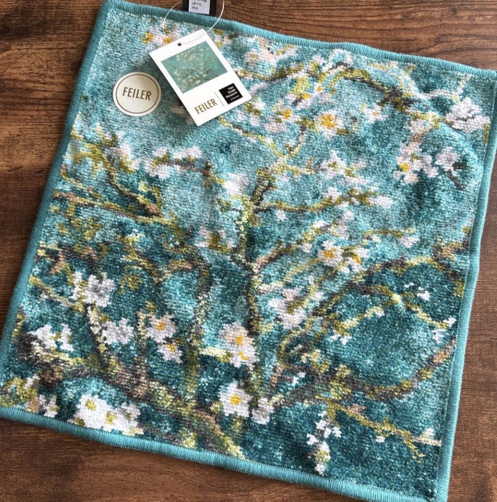 VGM アーモンドブロッサム ウォッシュタオル(ターコイズブルー×ブルー