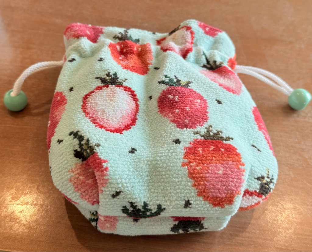 ストロベリードット 巾着 L/STD-257346(ネイビー): LOVERARY BY FEILER