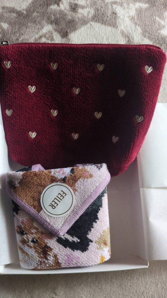 マイキュートキトゥン ハンカチ(ペールパープル×パープル