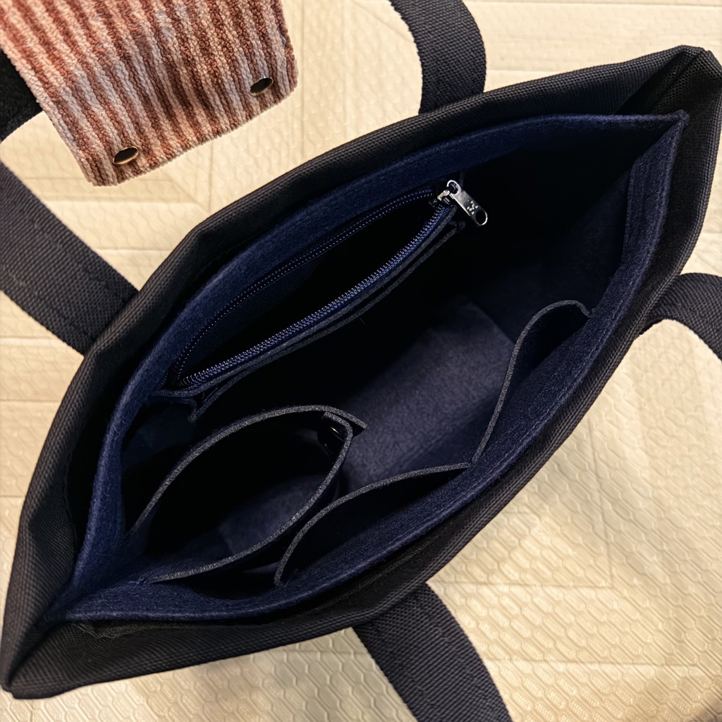 オールドテディ ワッペントートバッグ（L） L/OTE-260569(ブラック