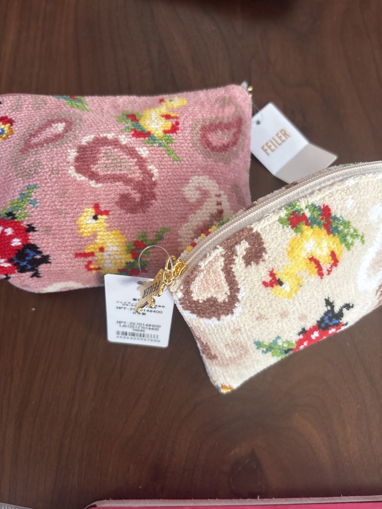 ハイジペイズリー 舟型ポーチ HPY-257015(ピンク): FEILER｜フェイラー