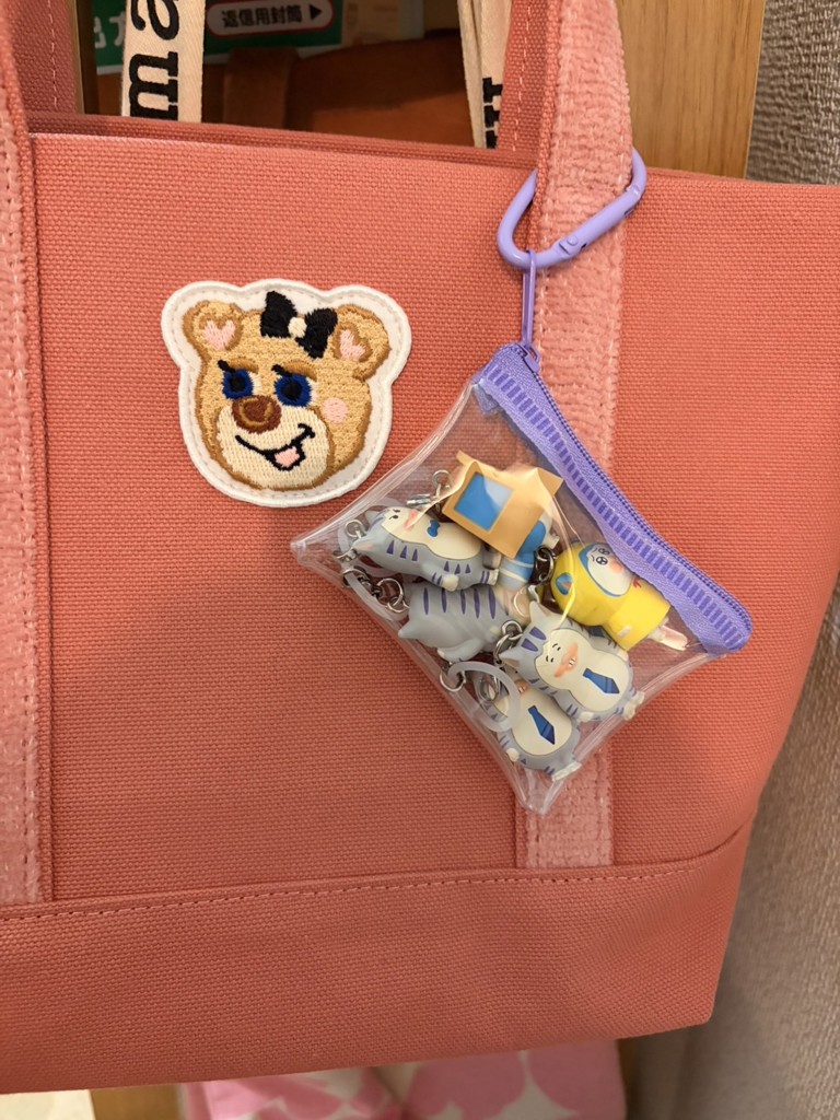 オールドテディガール ワッペントートバッグ（L） L/OTG-260700(ピンク