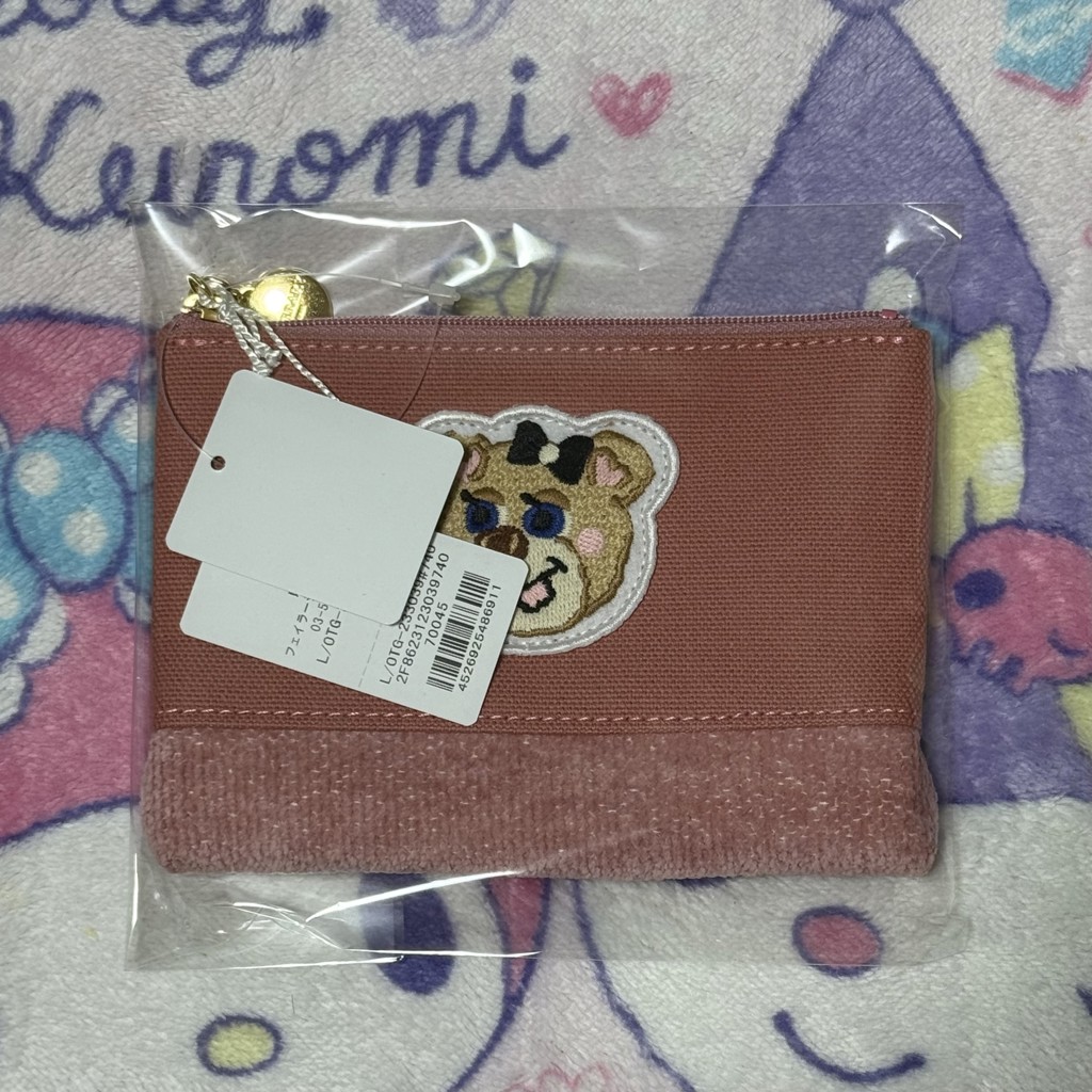 美品✨FEILERフェイラー レア ストライプミニポーチ ピンク オールドテディ 美品✨FEILERフェイラー レア ストライプミニポーチ ピンク オールド