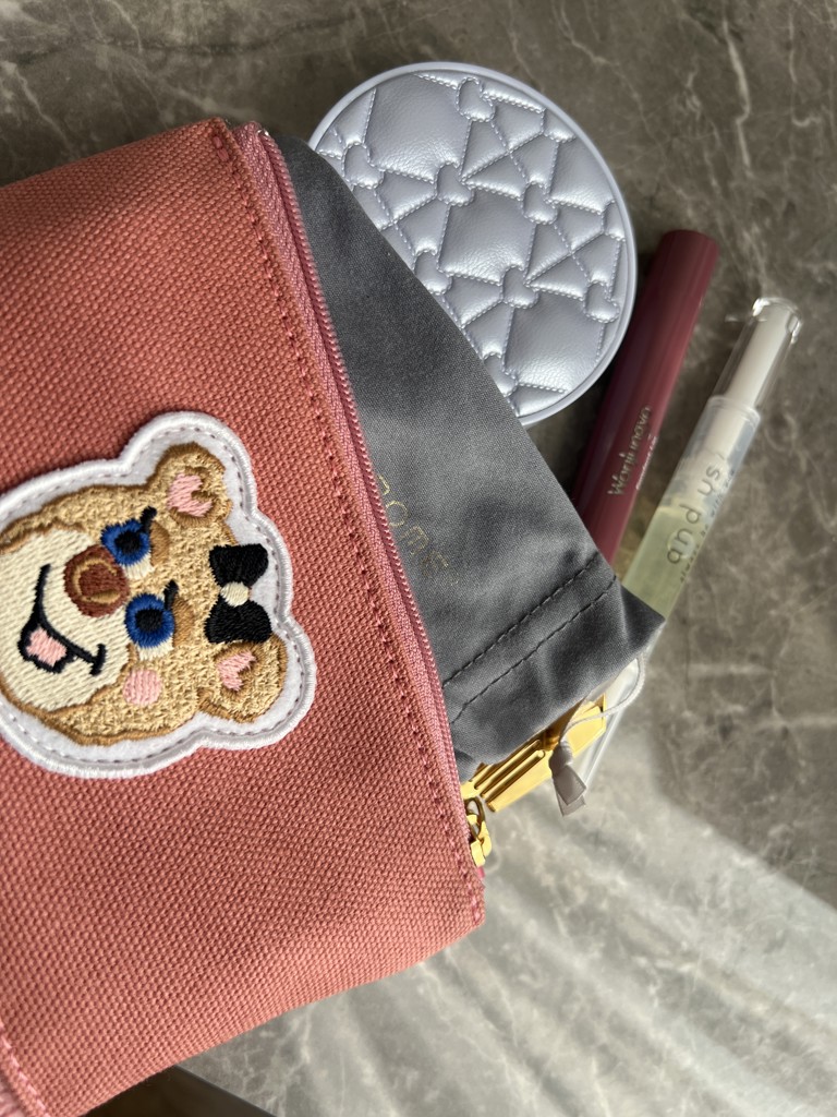 オールドテディガール ワッペンポーチ L/OTG-233039(ピンク): LOVERARY