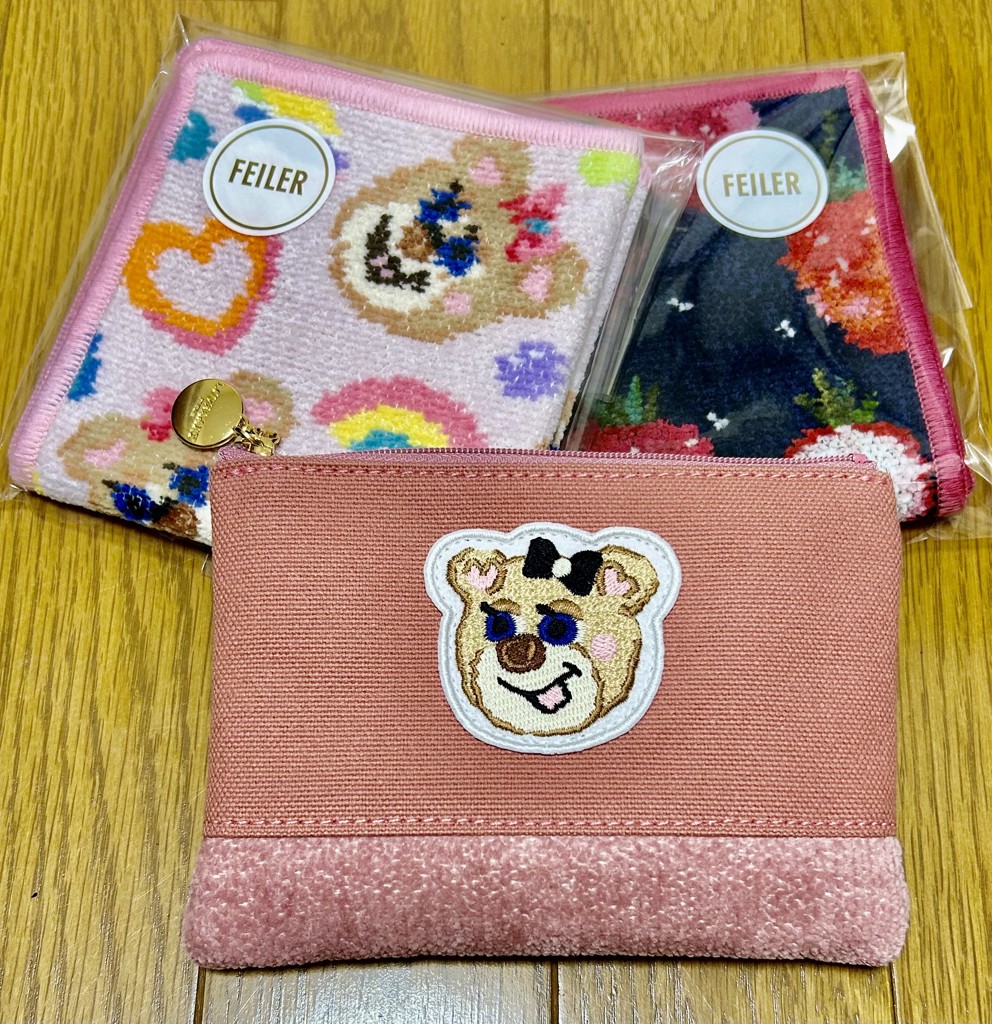 オールドテディガール ワッペンポーチ L/OTG-233039(ピンク): LOVERARY