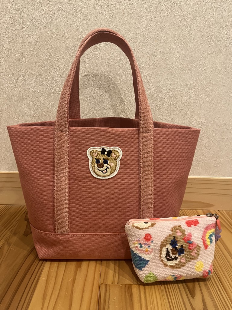 オールドテディガール ワッペントートバッグ L/OTG-243040