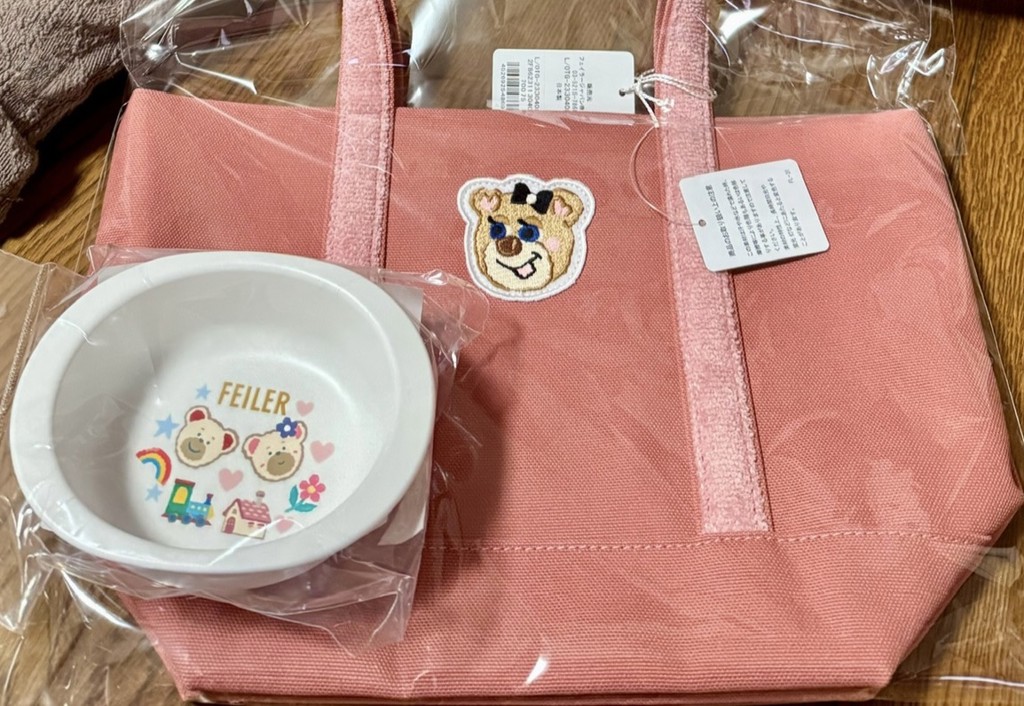 オールドテディガール ワッペントートバッグ L/OTG-233040(ピンク