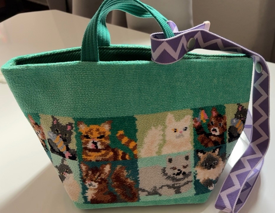 【新品】FEILER バッグ ストレージバスケット　トートバッグ　Lサイズ ルック！マイキャット ストレージバスケット MCT-257085