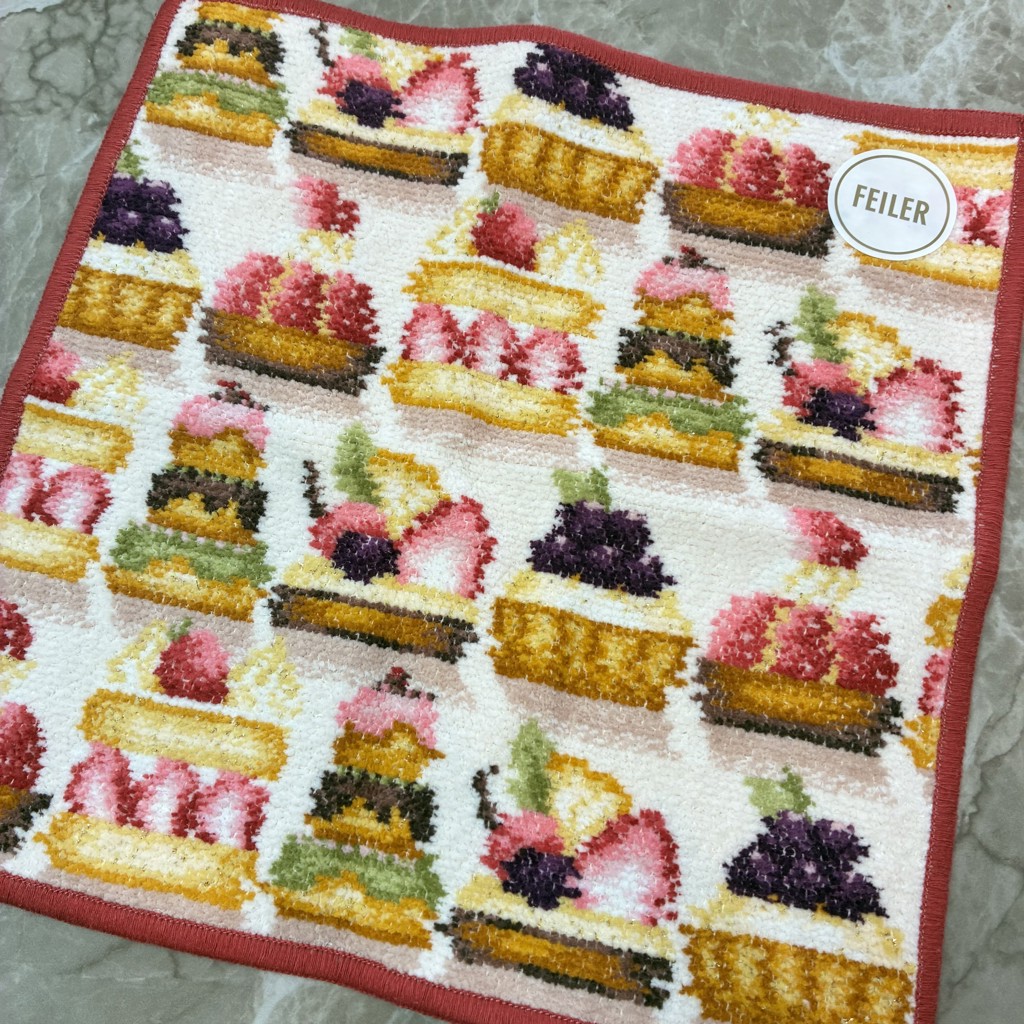 ラブラリードルチェ ハンカチ(レッド): LOVERARY BY FEILER