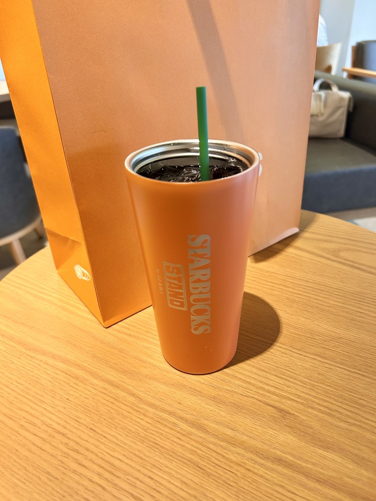 BEAMS + STARBUCKS オレンジ色水筒 オンラインストア販売]STARBUCKS STAND by BEAMS ステンレスTOGO
