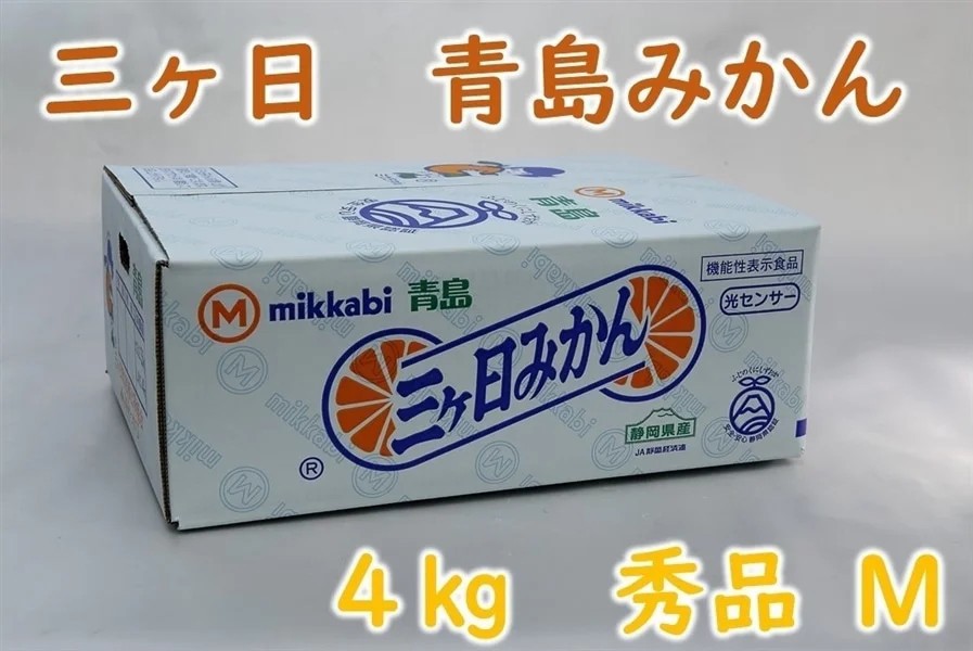 三ヶ日青島みかん（秀品）M 4kg JAみっかび: しずおか『手しお屋