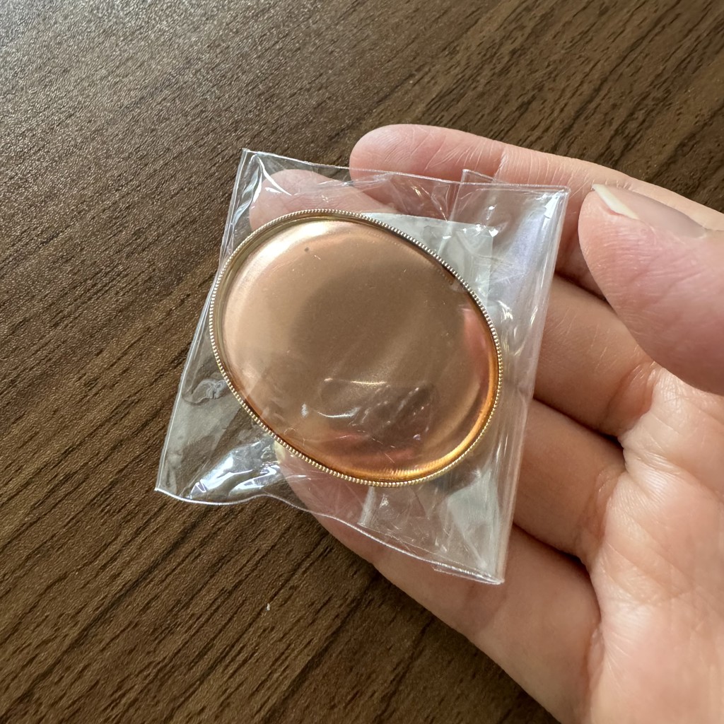 くるみ金具 帯留め金具 楕円（no1） ゴールド オカダヤ(okadaya) 布