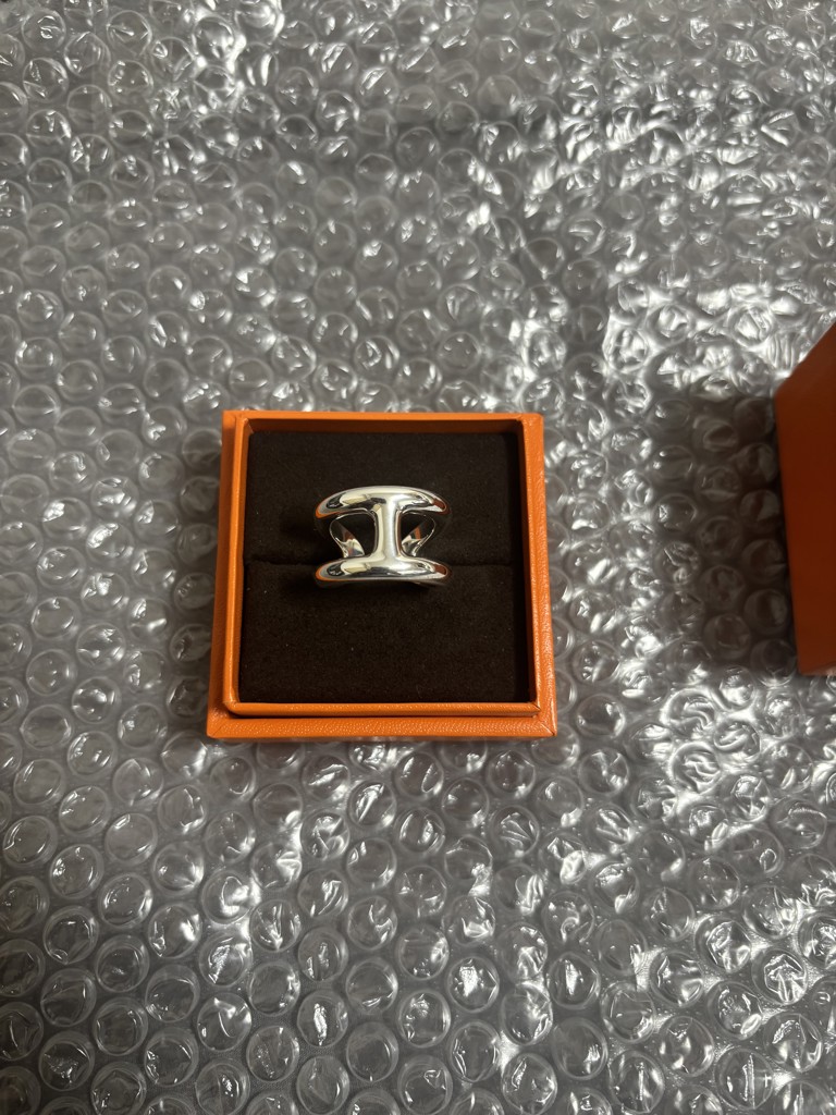 【希少品】【美品】HERMES Osmose ring オスモズリングPM16号 KOMEHYO |【BRAND NEW】HERMES Osmos Small Ring|HERMES|Brand Jewelry
