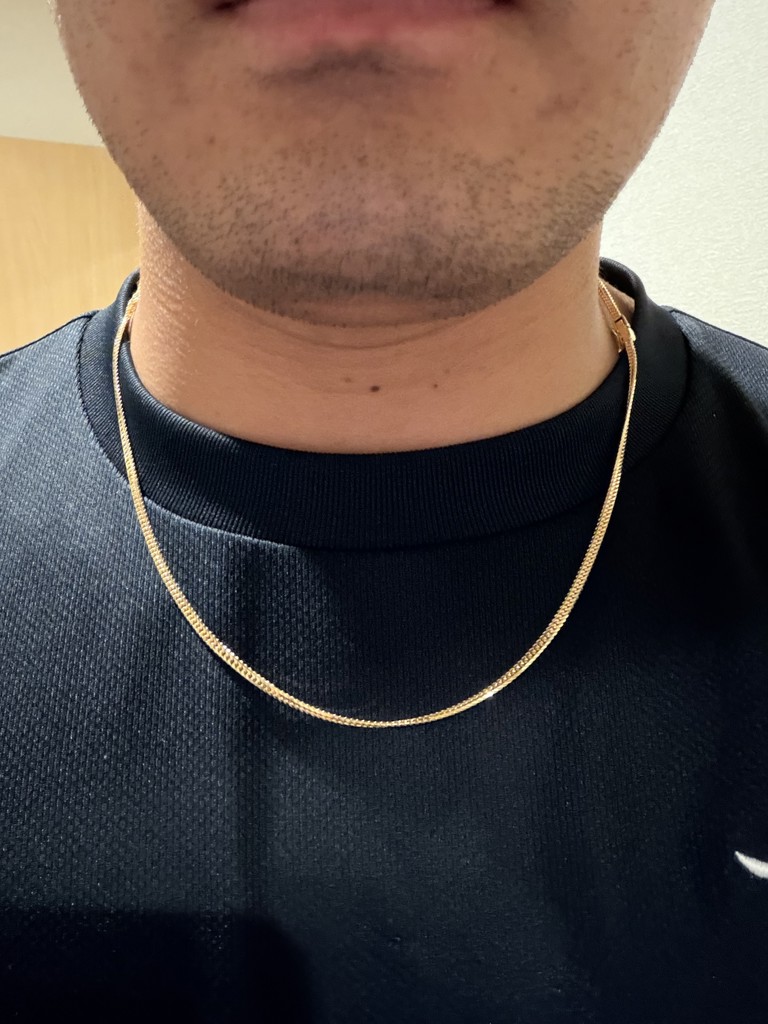 喜平 K18 6面 ダブル 10g 50cm ネックレス 造幣局刻印有り