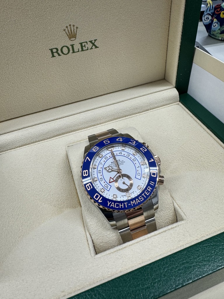 ロレックス ROLEXヨットマスター2116681 PG×SS44mm ホワイト文字盤 ロレックス ROLEX サイズ:44mm 116681 ヨットマスターII SS