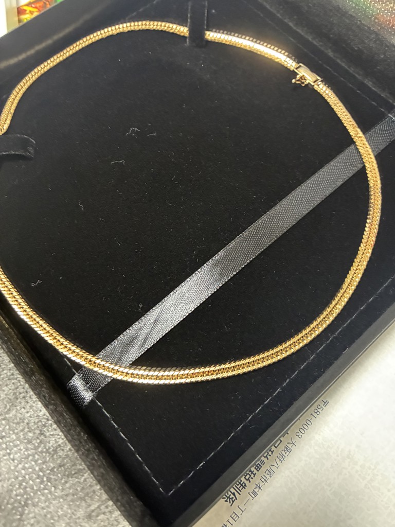 喜平 K18 12面 トリプル 30g 50cm ネックレス 造幣局刻印有り