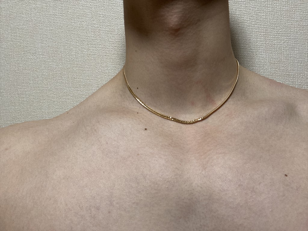 K18 12面 トリプル 11g 45cm ネックレス 造幣局刻印有り[] Kihei