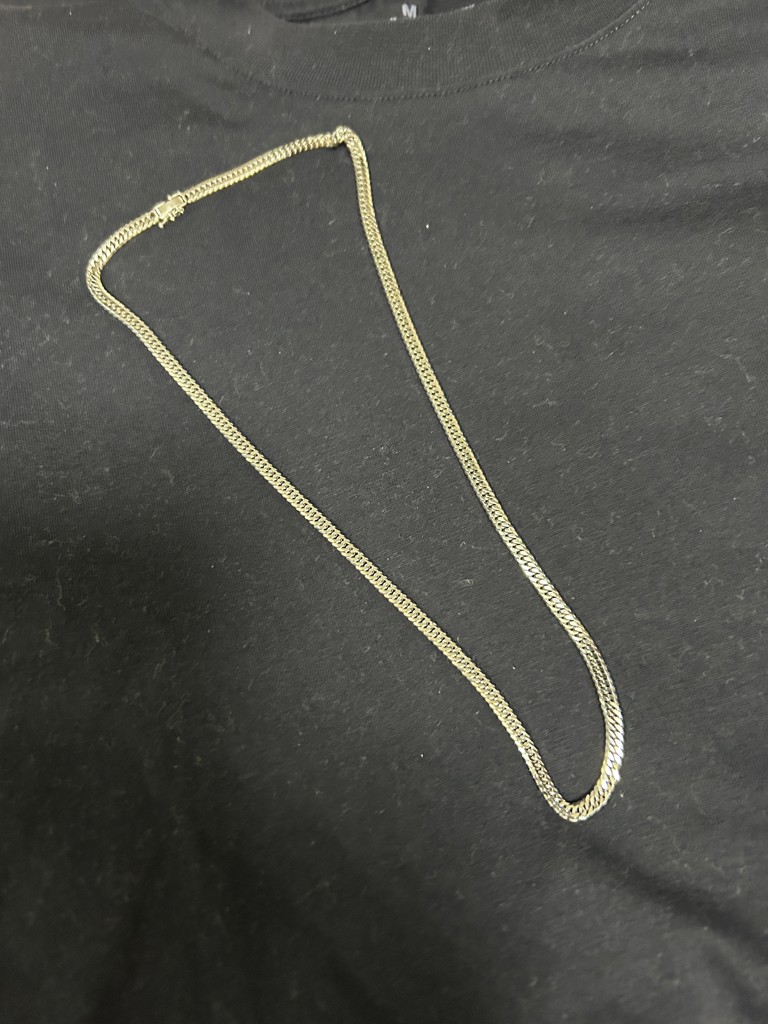 喜平 PT850 6面 ダブル 30g 50cm ネックレス プラチナ 造幣局刻印有り