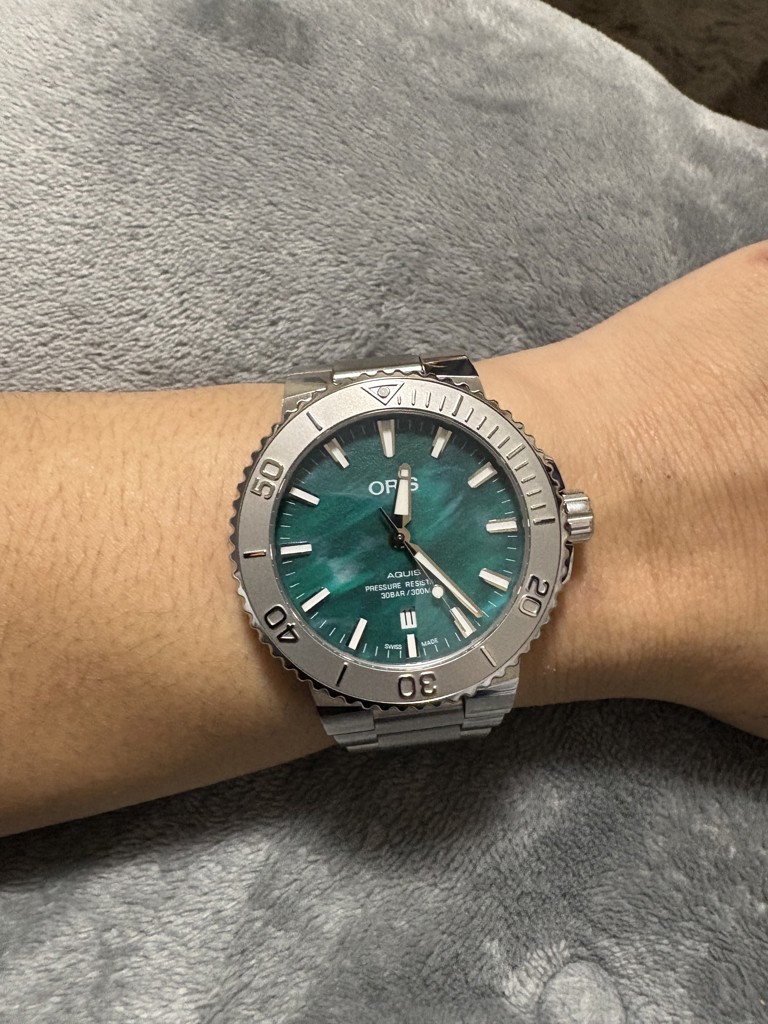 オリス ORIS オリス×ブレスネット アクイス AQUIS 腕時計 メンズ
