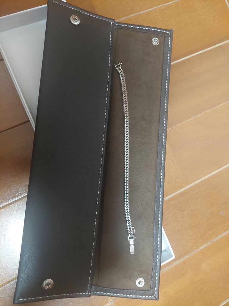 PT850 6面 ダブル 20g 18cm ブレスレット プラチナ 造幣局刻印有り