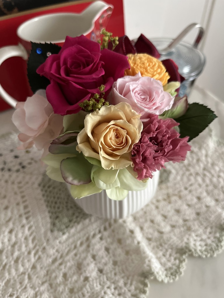 バースデーギフトセット（プリザーブドフラワー）: ギフトチケット