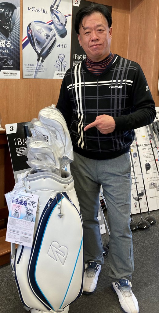BG-100L キャディバッグ付 8本セット [カラー：ネイビー](NA