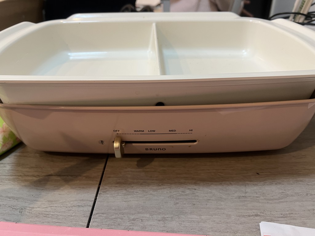 ★良品★ BRUNO BOE026 ホットプレート グランデ ホワイト 仕切り鍋 00005105_sku_653b3fc21eea4.jpg