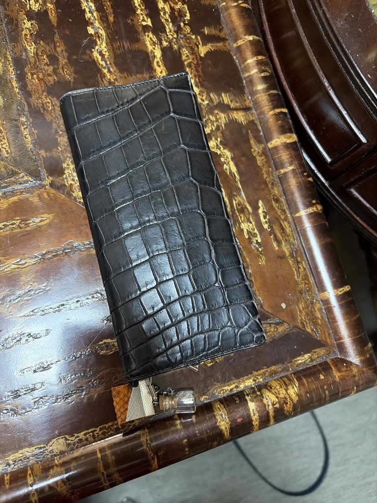 フレッジ×WAKO クロコダイル 長財布 ブラック |長財布 | WAKO公式