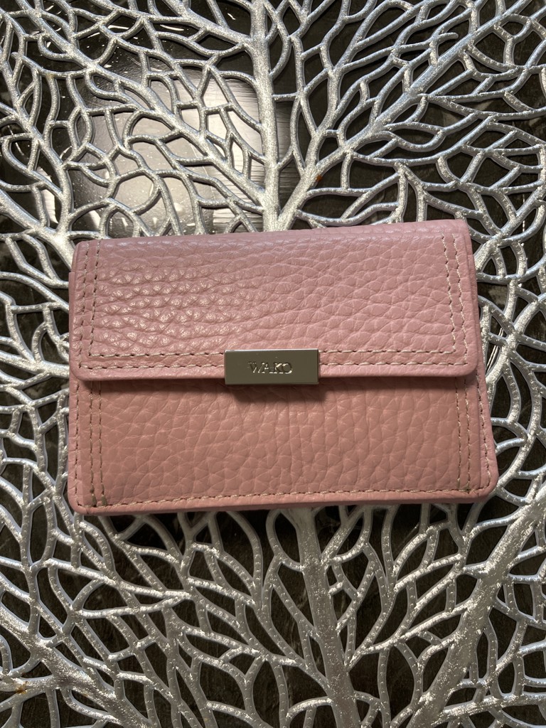 ★美品★和光　三つ折り財布　クロコダイル型押し　ピンク 楽天市場】上質三つ折り財布【HCP社製】クロコダイル財布 ミニ
