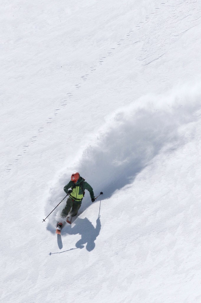 メンズ リーコンストレッチスキーシェル(S アンバー/フラックス