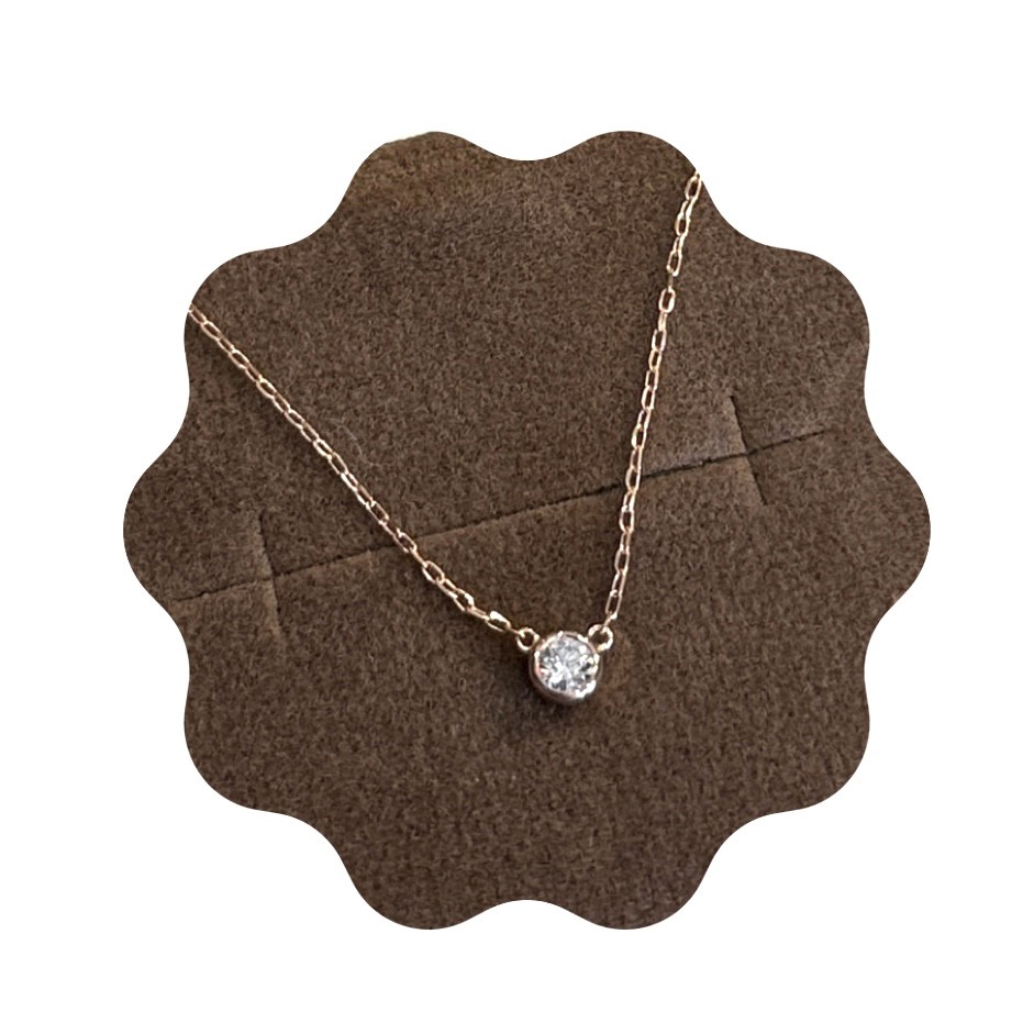 K18/Pt「0.08ct~0.1ctダイヤ ヌード」ネックレス｜【オレフィーチェ