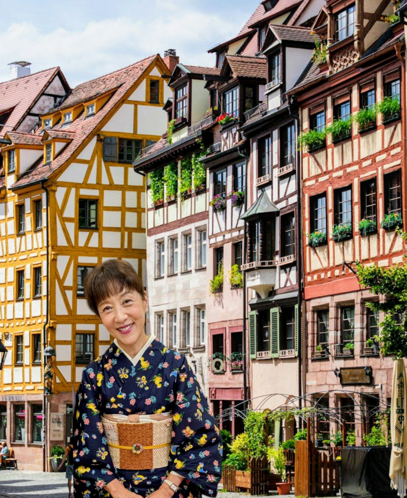 feiler 浴衣　ハイジ柄　紺 FEILER - フェイラー ハイジの日 京都丸紅 浴衣 ネイビー 新品未