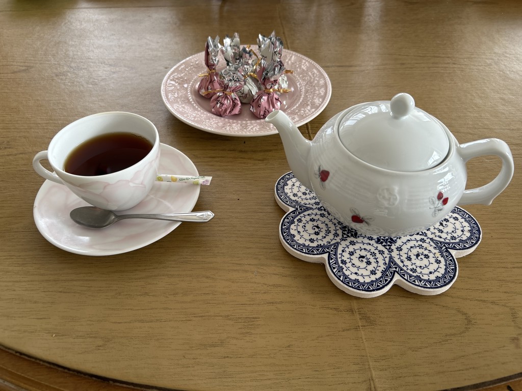 ストロベリー茶漉し付きティーポット 500ml/パラレル | アフタヌーン