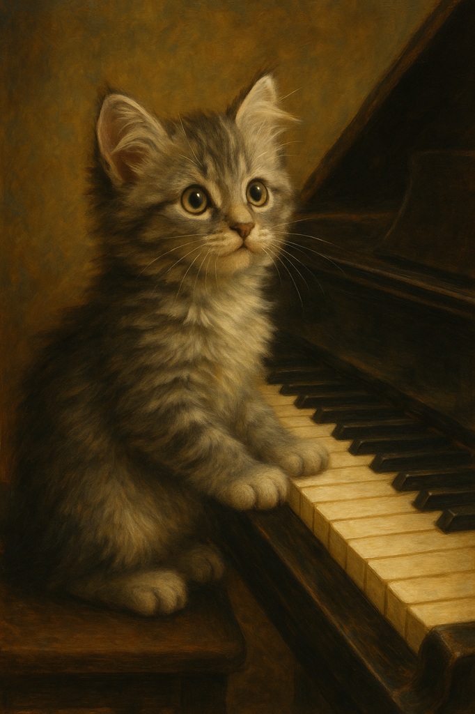 マイキュートキトゥン ハンカチ(ペールパープル×パープル): FEILER