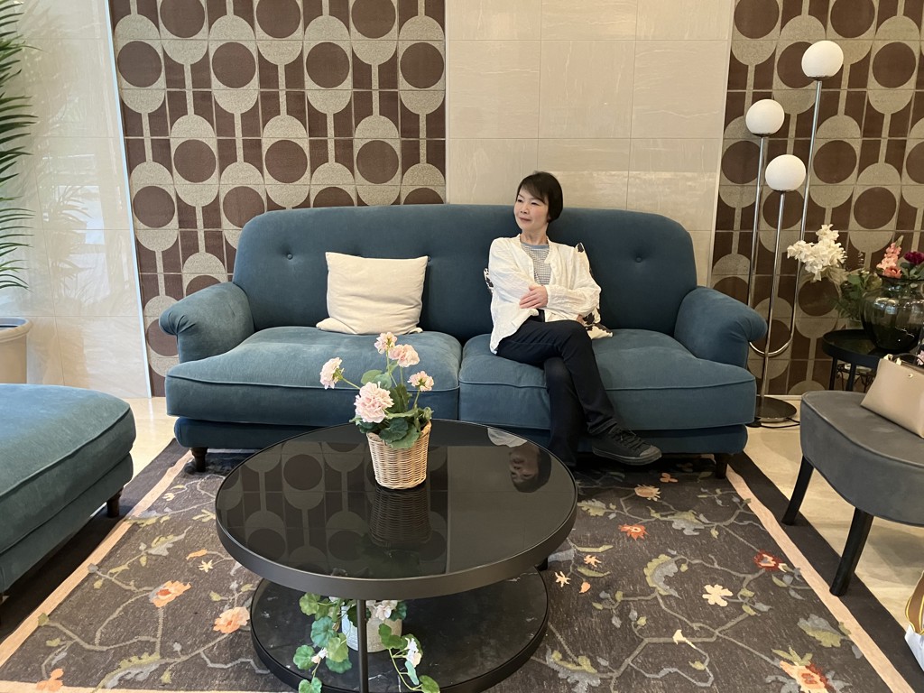 SUKALA】ドットプリントレギンス(Sサイズ スモークブルー): ヨガウェア