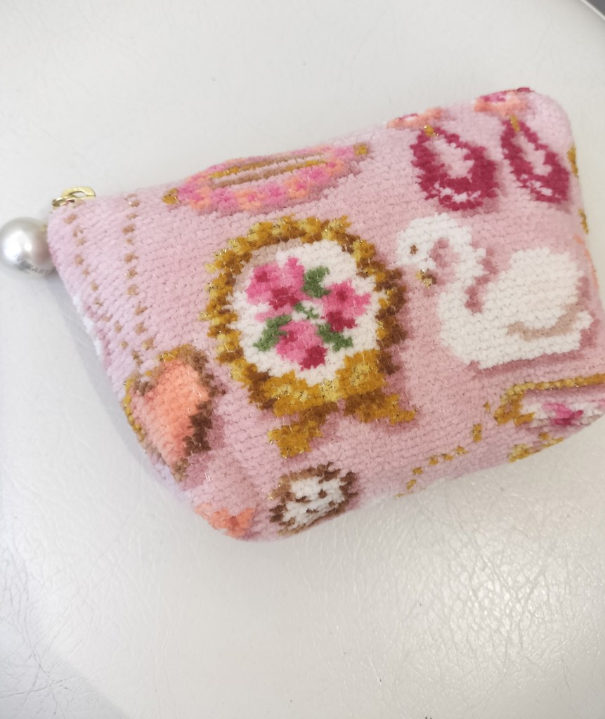 ドレスアップガール 舟型ポーチS L/DUP-257139(ペールピンク