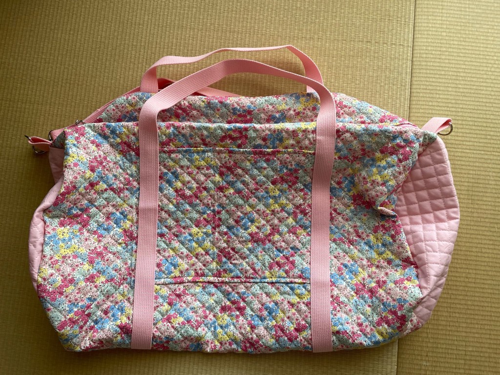 キルティング生地 ブロードプリントキルト 花畑（QKTS3414） A.ピンク